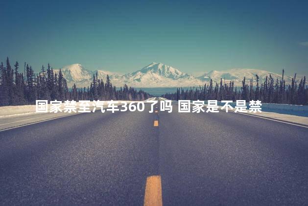 国家禁至汽车360了吗 国家是不是禁至汽车360？